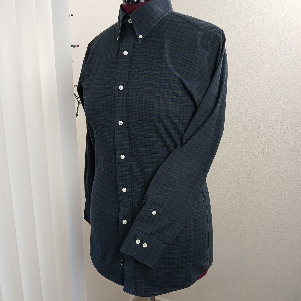 Ralph Lauren Slim Fit Non Iron Button-up Shirt Mens 16.5 34 / 35 LS repaired - Picture 2 of 16